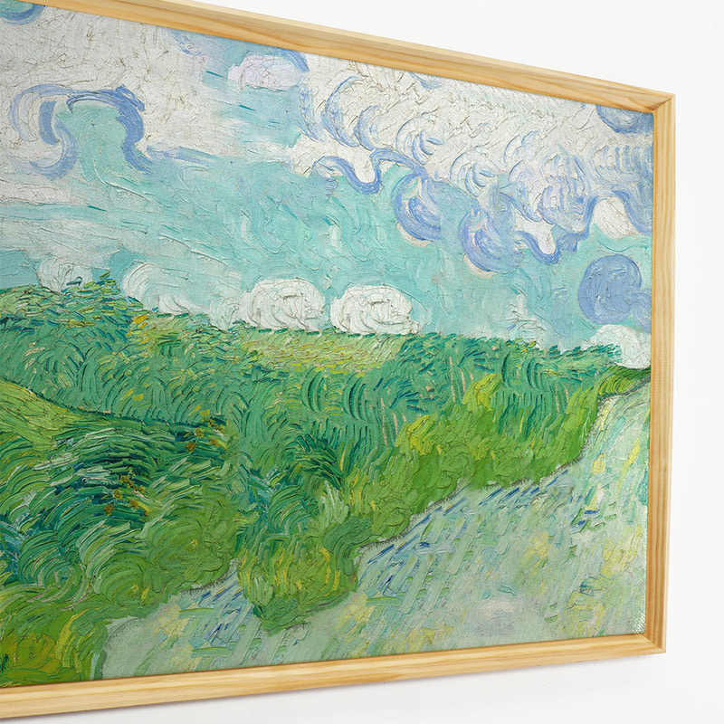 거실 인테리어액자 캔버스 명화그림 고흐 녹색 밀밭