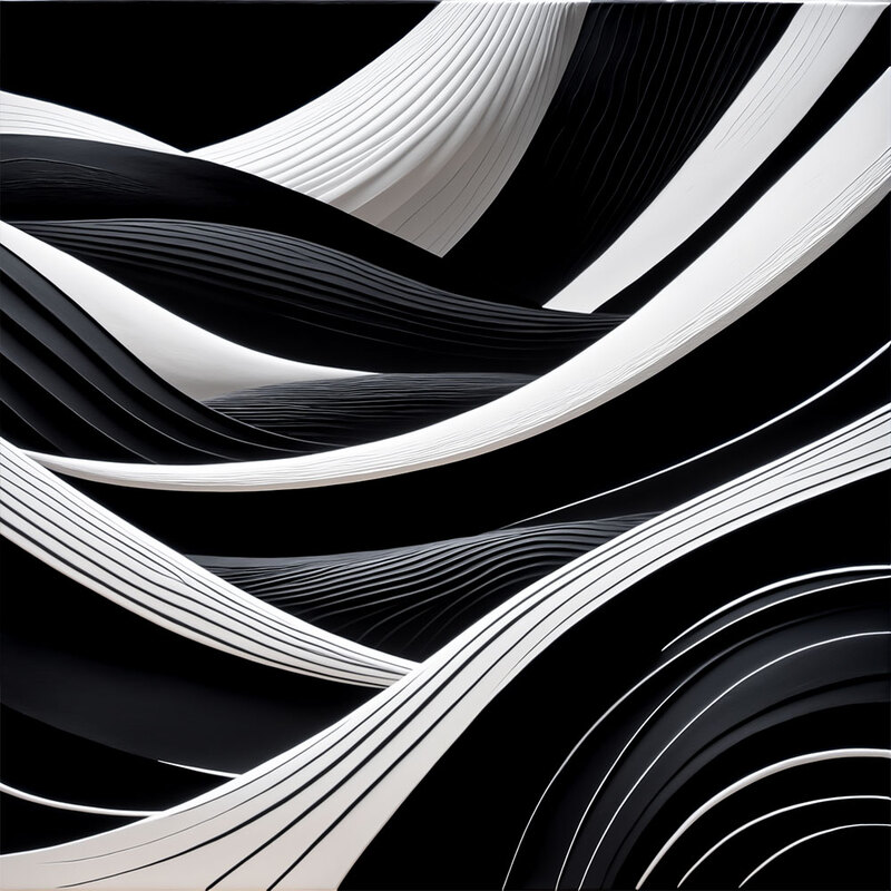 정사각형 인테리어그림 캔버스액자 흑과 백의 시각적 리듬