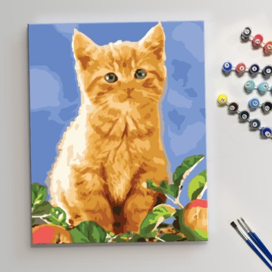 미술시간 DIY명화그리기 고양이 40x50 E293 도안 캔버스 물감 붓 페인팅 세트